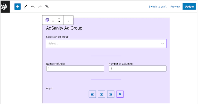 WordPress 페이지 또는 게시물에 광고 그룹 표시 Showing advertisements groups on a WordPress page or post