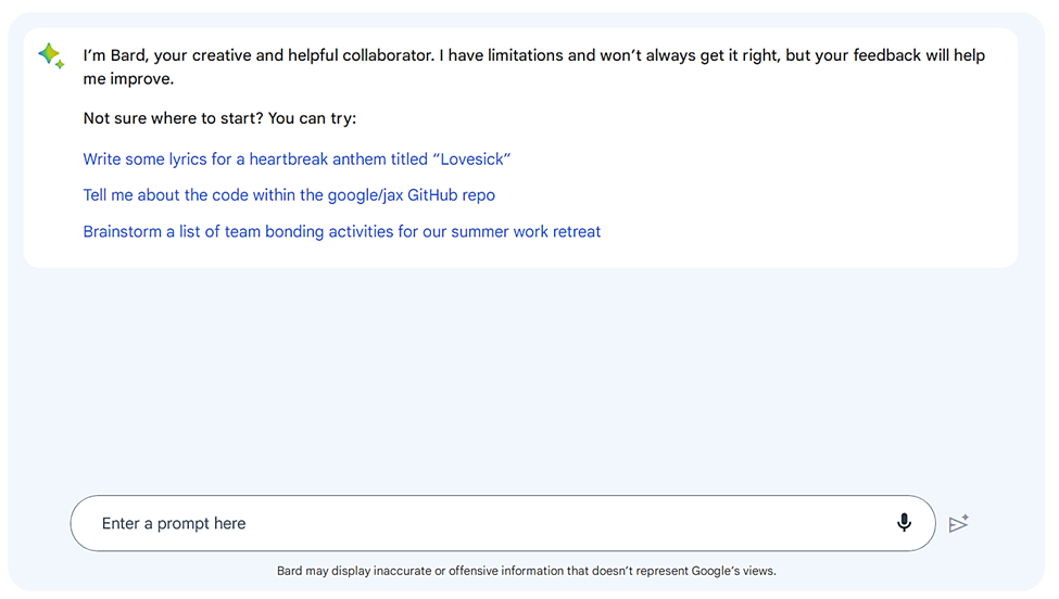ChatGPT contro Google BARD.