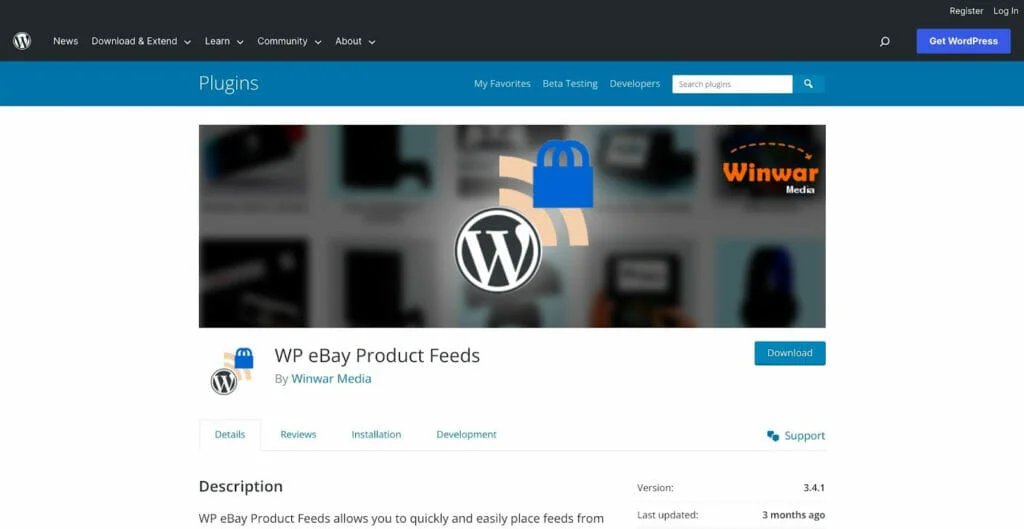 wp ebay product feeds - wordpress 出價插件