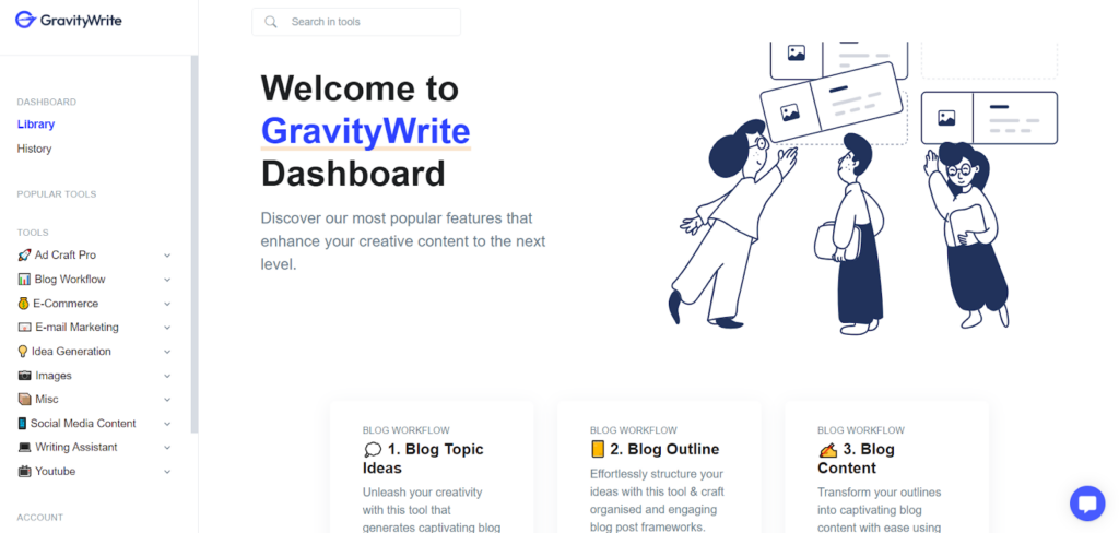 GravityWrite — pulpit nawigacyjny