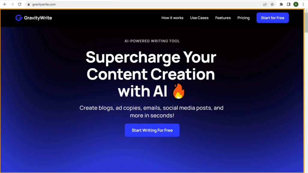 GravityWrite — najlepszy autor AI