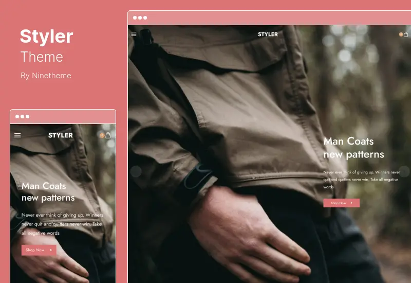 Tema Styler - Tema eCommerce e WooCommerce di Elementor Fashion Store