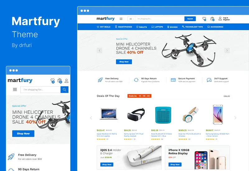 Tema Martfury - Tema WordPress per il mercato WooCommerce