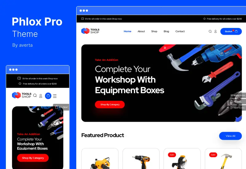 Tema Phlox Pro - Tema WordPress multiuso Elementor