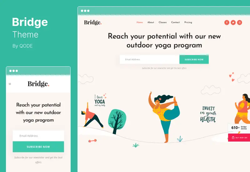 Tema Bridge - Tema WordPress multiuso creativo