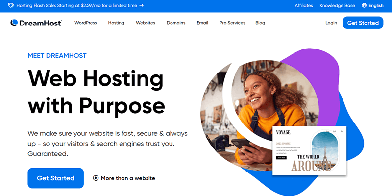 2023 年 7 個最佳 WordPress 雲託管平台 6 dreamhost 325