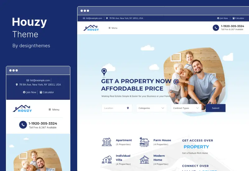 Tema Houzy - Tema WordPress immobiliare