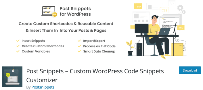 Post Snippets WordPress 代碼片段插件