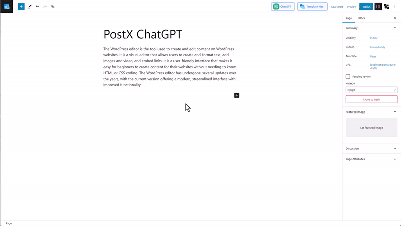 ขอแนะนำ PostX ChatGPT Addon: WordPress AI Content Generator 2 PostX ChatGPT Customization
