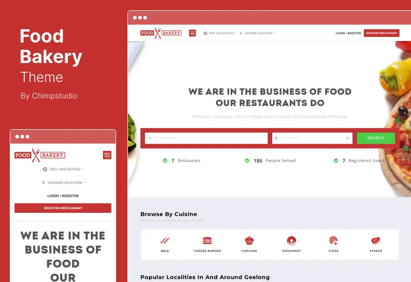 Tema FoodBakery - Tema WordPress para Directorio de Restaurantes a Domicilio