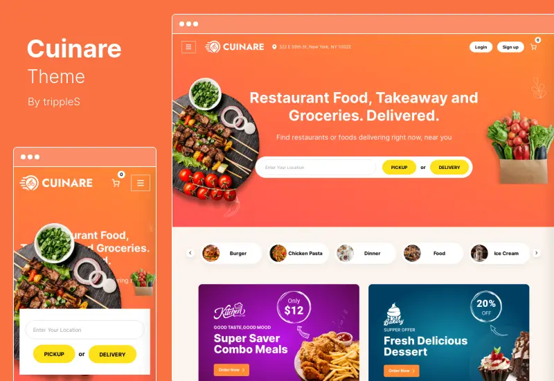 Cuinare Theme - Tema de WordPress para restaurantes de múltiples proveedores