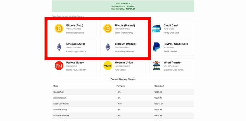 Shinjiru ยอมรับการชำระเงินด้วย bitcoin