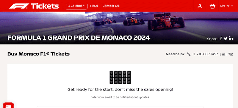精心挑選的字體——來源:ticket formula1