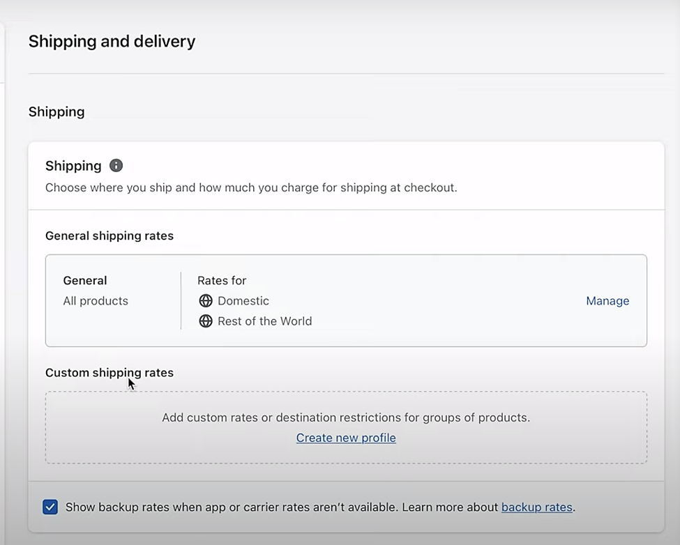 Shopify'ın siparişi ve gönderimi.