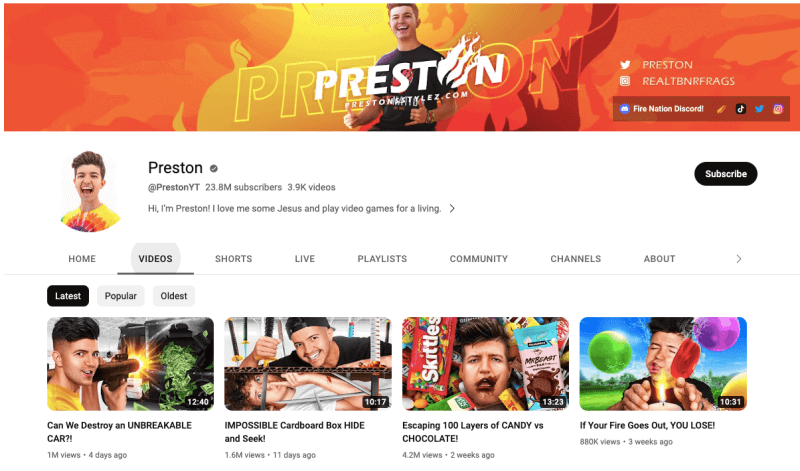 Preston-Einkommensquellen
