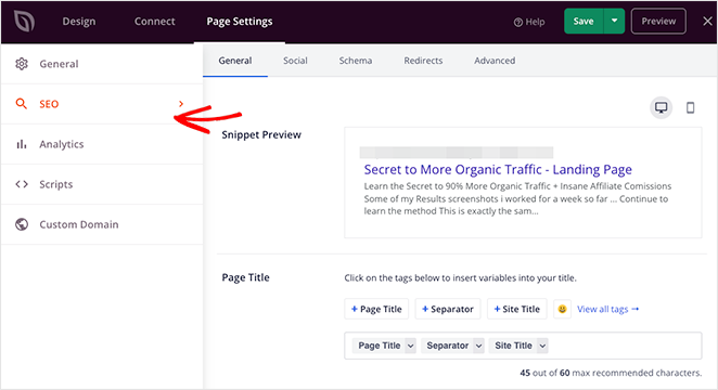 seosettings SeedProd SeedProd SEO settings using AIOSEO