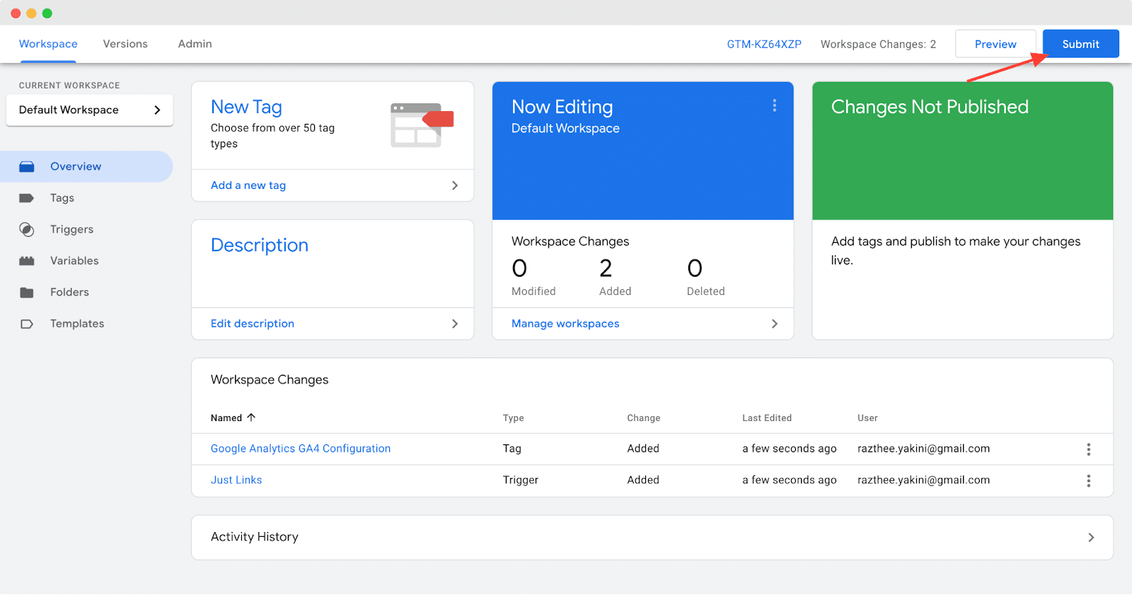 Google เครื่องจัดการแท็ก Google Tag Manager