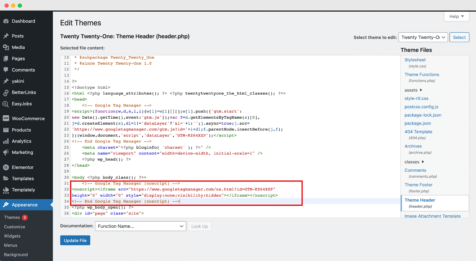 Google เครื่องจัดการแท็ก Google Tag Manager