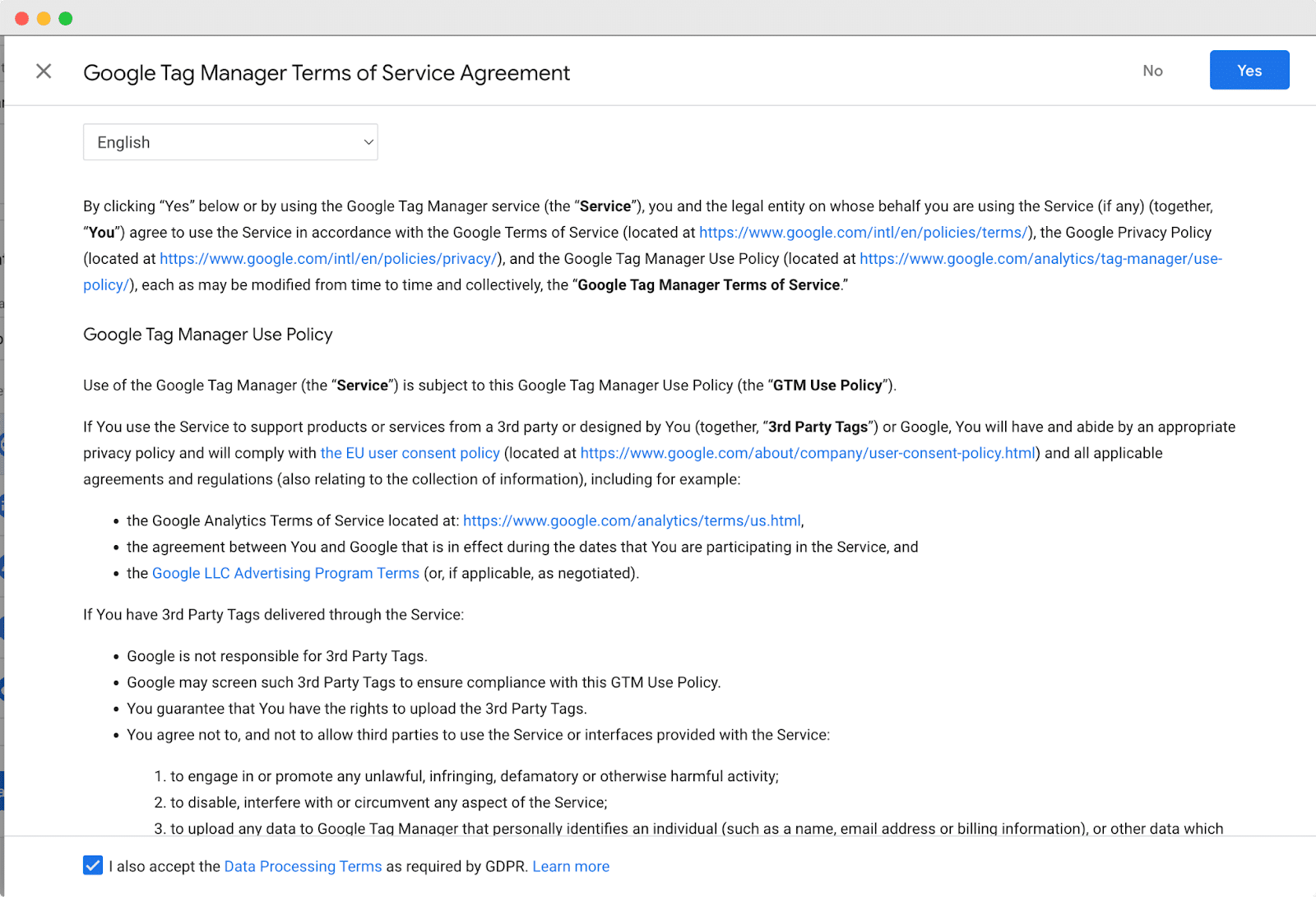Google เครื่องจัดการแท็ก Google Tag Manager
