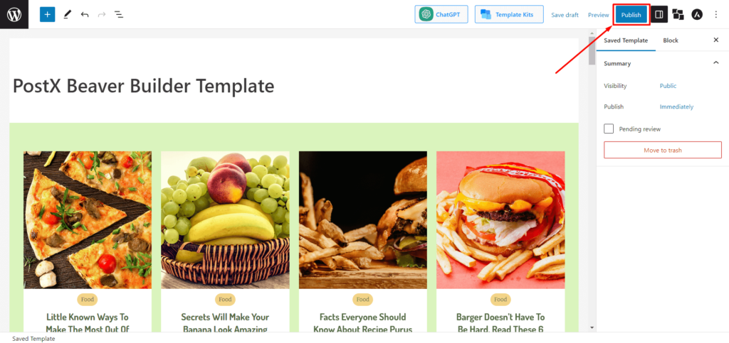 PostX Beaver Builder の統合: Beaver Builder 9 で Gutenberg ブロックを使用する Publishing PostX Beaver Builder Template