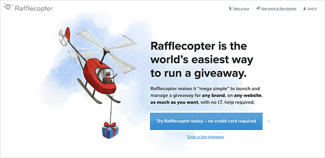 ラッフルコプター SeedProd Rafflecopter giveaway tool