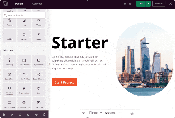 ドラッグアンドドロップコンテンツ SeedProd SeedProd drag and drop theme builder