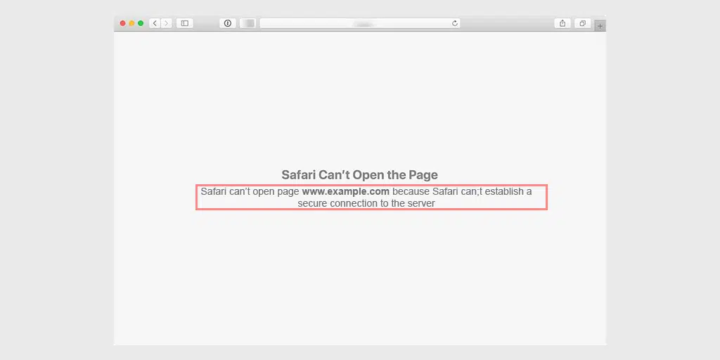 วิธีแก้ไข Safari ไม่สามารถสร้างข้อผิดพลาดในการเชื่อมต่อที่ปลอดภัยได้ 3 safari can't establish a secure connection Error message