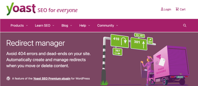 Yoastredirectionmanager1 SeedProd Yoast redirection manager