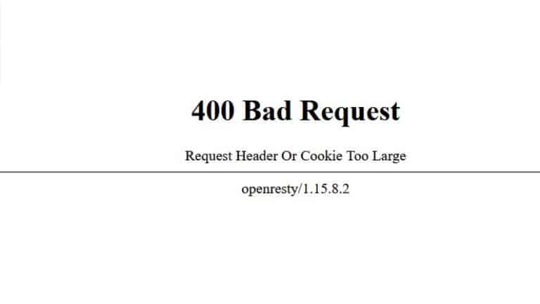Arreglo: 400 Solicitud incorrecta
