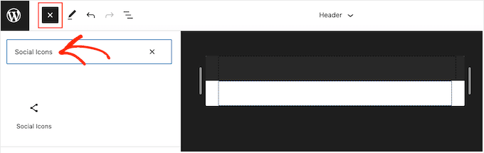 Hinzufügen des Social Icons-Blocks zu WordPress Adding the Social Icons block to WordPress