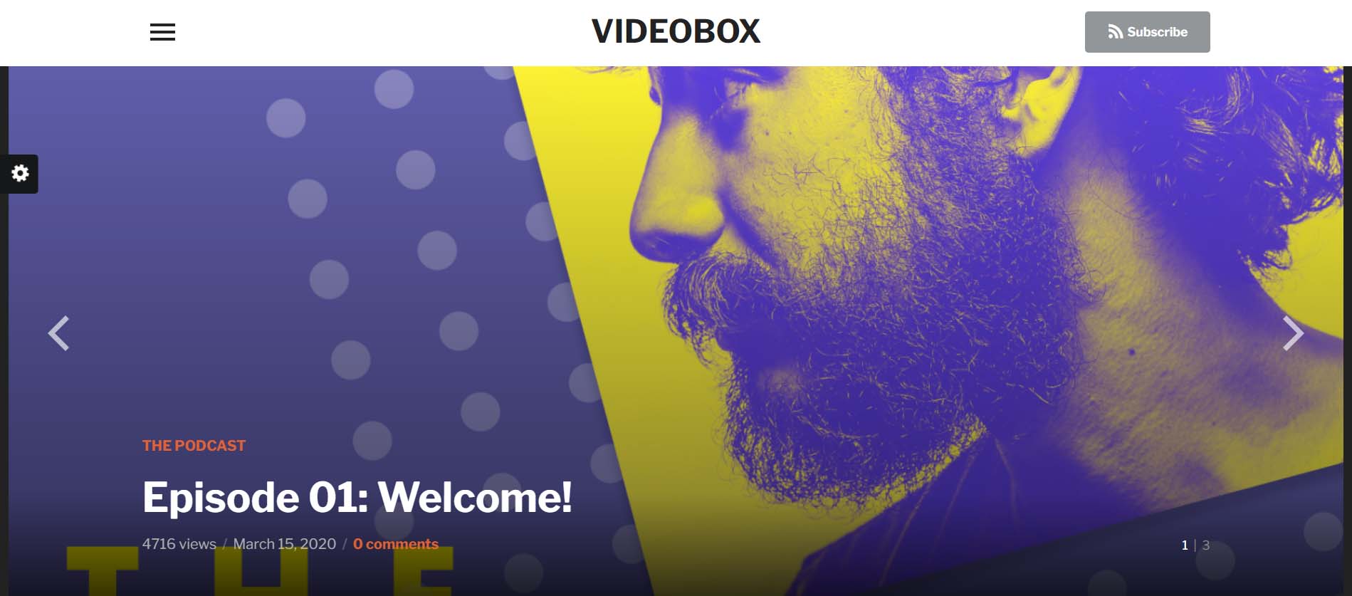 VideoBox ، أحد أفضل ثيمات WordPress للبودكاست