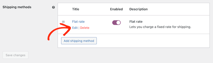 Редактирование способов доставки в автомобильный магазин WooCommerce Editing shipping methods to a WooCommerce automotive store