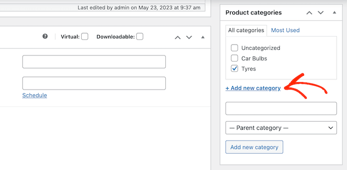 Добавление категорий товаров автозапчастей в интернет-магазин Adding car part product categories to an online store