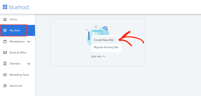 Создание нового веб-сайта WordPress с помощью Bluehost Creating a new WordPress website with Bluehost