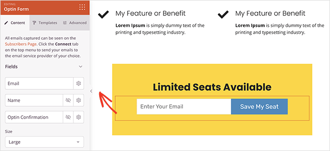 seedprodoptinformblock SeedProd SeedProd opt in form block settings