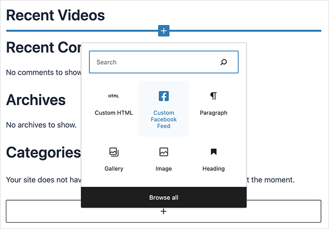 facebookfeedwidget SeedProd Facebook video feed widget