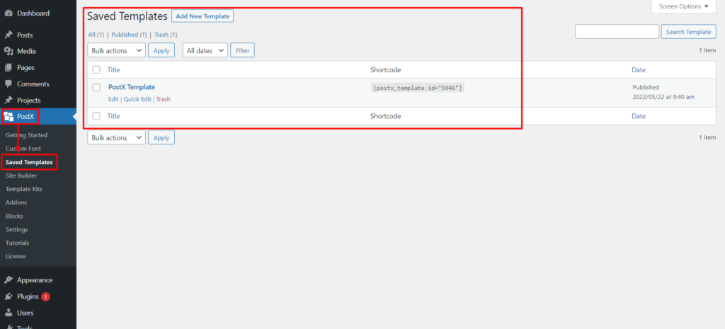 Oxygen Builder 4 で Gutenberg ブロックを使用する方法 PostX Saved Template Section