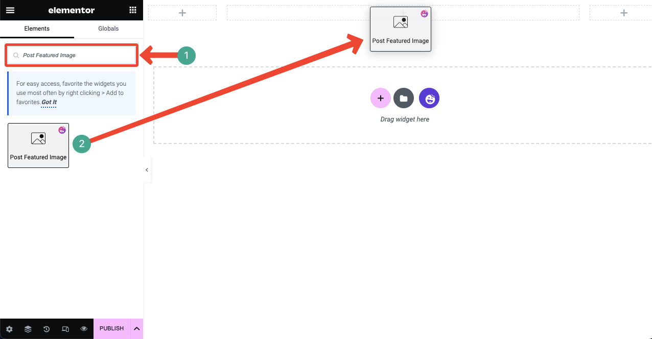 HappyAddons 5 ile Elementor Free'de Blog Yazısı Şablonu Nasıl Oluşturulur Add the Post Featured Image Widget