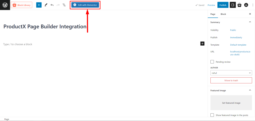 ProductX 페이지 빌더 통합: Elementor, Divi, Oxygen 및 Beaver 10 Edit With Elementor for ProductX Integration