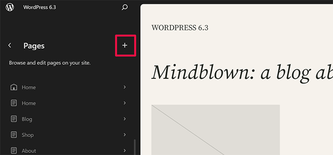 サイトエディターでページを作成または編集する Create or edit pages in the site editor