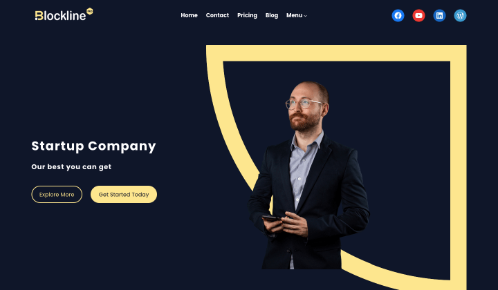 13 melhores temas de finanças e consultoria para WordPress 2023 2 blocklinepro theme 732