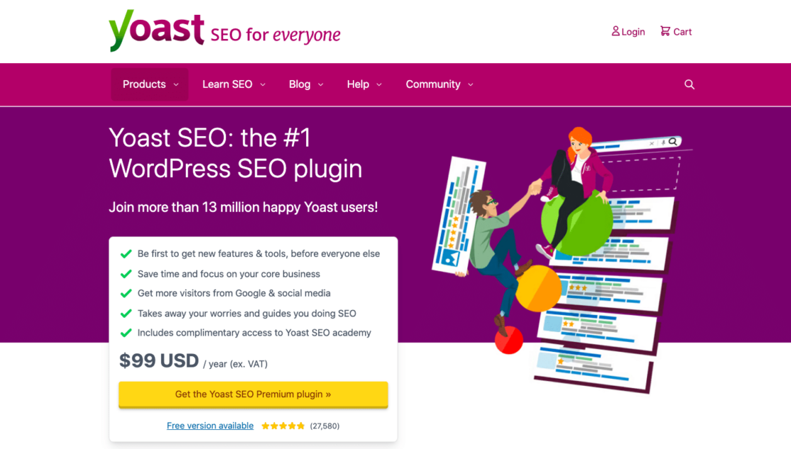 Navigating the Yoast homepage