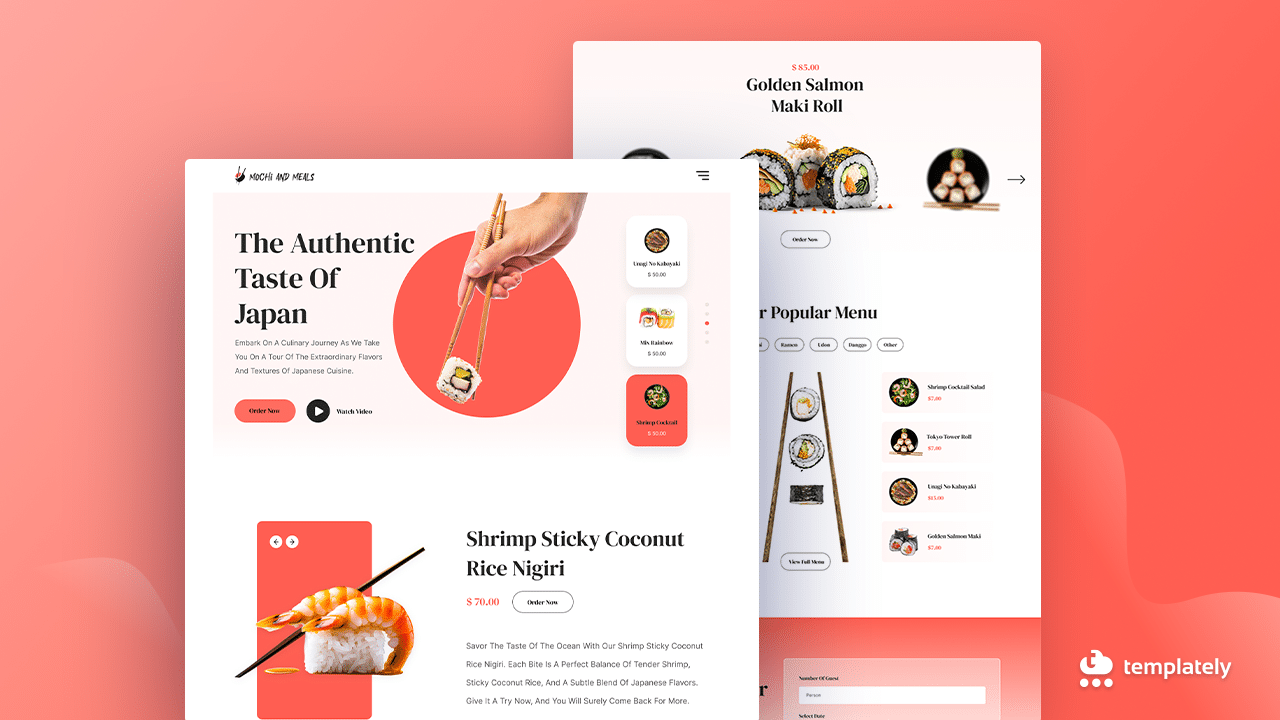 WordPress 的日本餐厅业务 Japanese Restaurant Business for WordPress