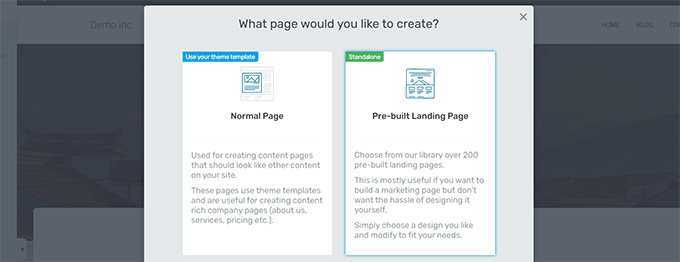 일반 대 랜딩 페이지 Normal vs Landing page