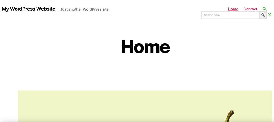 Homepage-Suche