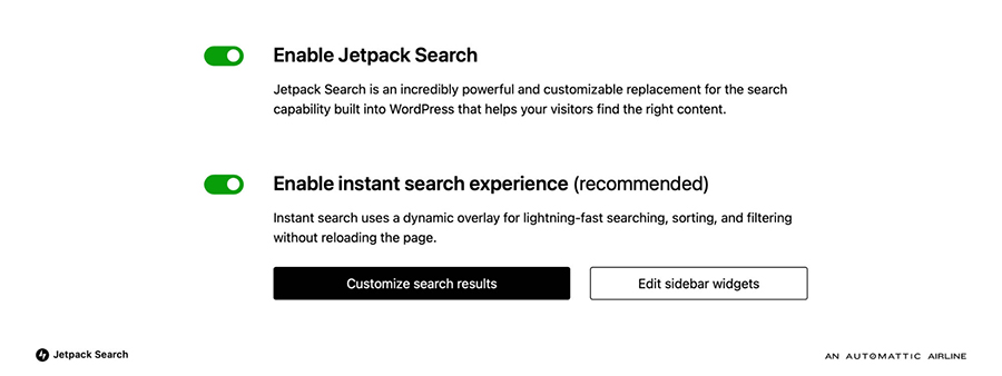 Aktivieren Sie die Jetpack-Suche