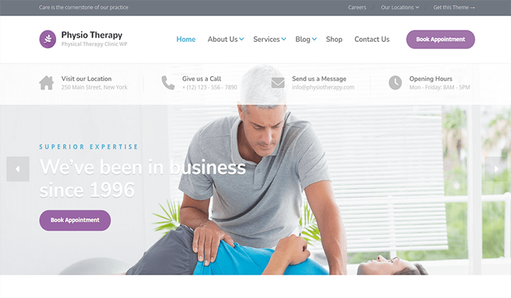 Fizyoterapi Web Siteleri için 9+ En İyi WordPress Temaları 2023 5 physio 231