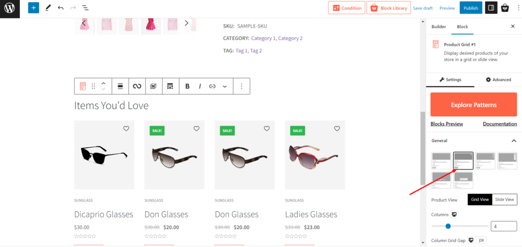 Come configurare i prodotti WooCommerce Upsell (aumentare le entrate dell'e-commerce) 11 change layout