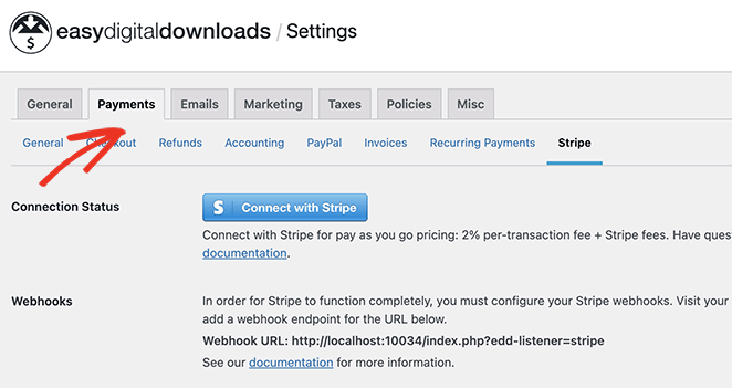 edd-stripe-payments-setup - SeedProd Easy Digital Downloads Stripe payment setup