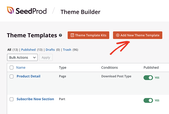 add-new-theme-template - SeedProd Add new theme template
